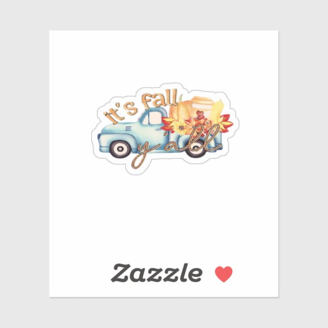 Pegatina Casual Funny del otoño (Hoja)