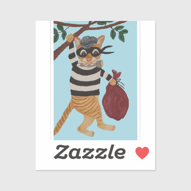 Pegatina Cat Burglar (Hoja)