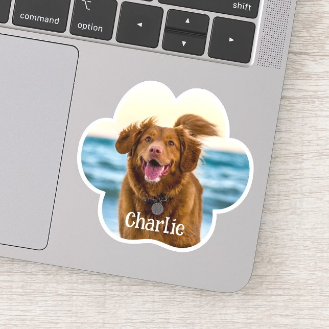 Pegatina Cat Dog Paw Photo Custom Cut Vinyl Sticker (Subido por el creador)