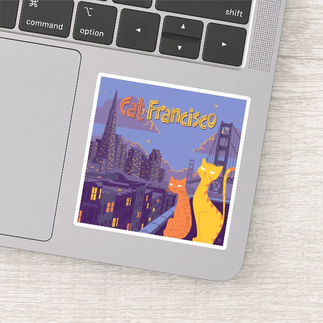 Pegatina Cat Francisco (Detalle)