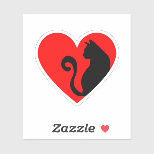 Pegatina Cat Lover (Hoja)