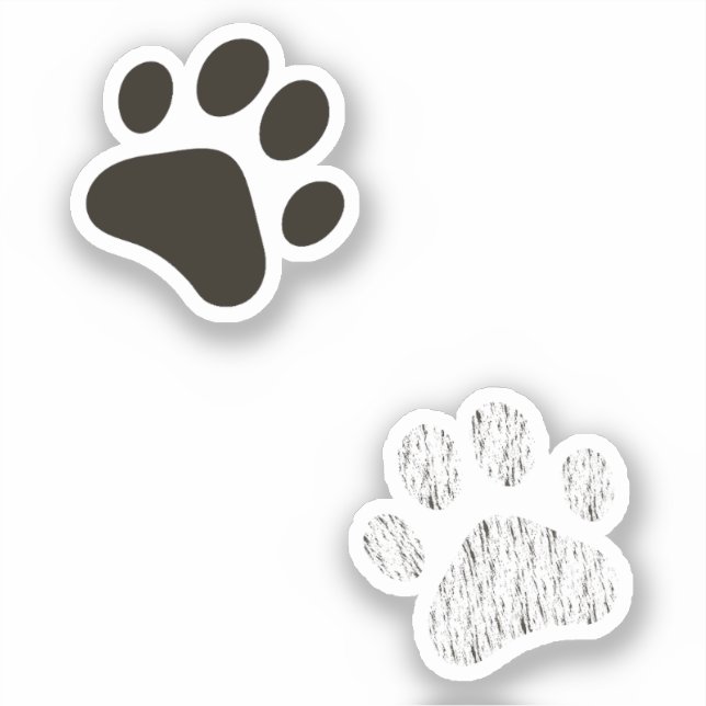 Pegatina Cat Paw Print Sticker Pack  (Anverso)