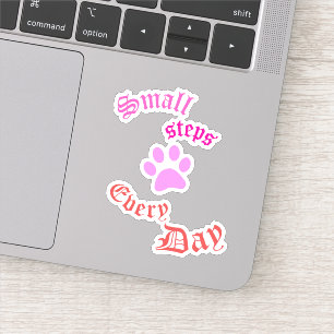 Pegatina Cat Paw Vinyl   Pequeños pasos diarios