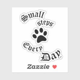 Pegatina Cat Paw Vinyl | Pequeños pasos diarios