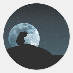 Pegatina Cat Silhouette