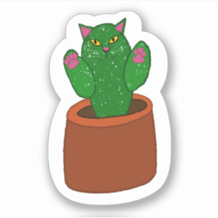 Pegatina Catcus Cutout