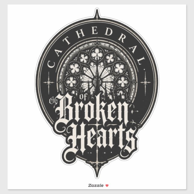 PEGATINA CATEDRAL DE CORAZONES ROTOS CATEDRAL DECAL (Hoja)