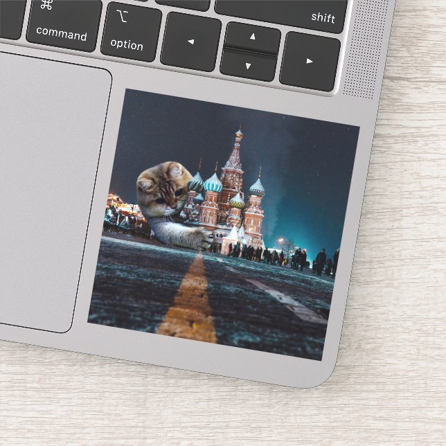 Pegatina Catedral de San Basil y Hosico (Detalle)