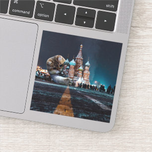 Pegatina Catedral de San Basilio y Iglesia