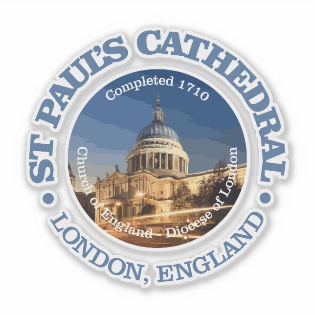Pegatina Catedral de San Pablo (Anverso)