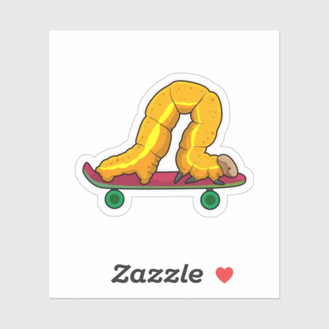 Pegatina Caterpillar Skater (Hoja)