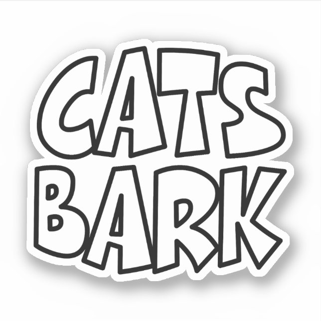 Pegatina Cats Bark (Anverso)