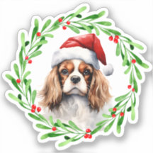 Cavalier King Spaniel Navidades Dog Vinyl