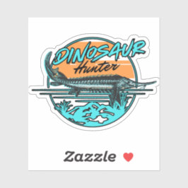 Pegatina Caza de dinosaurios Pesca de esturión