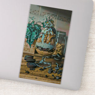 Pegatina Caza de helados de chocolate fundido