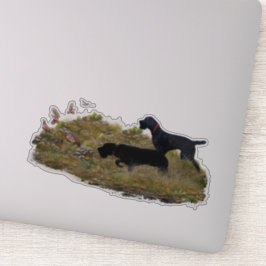 Pegatina Caza de perdices de Chukar