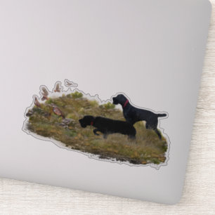 Pegatina Caza de perdices de Chukar