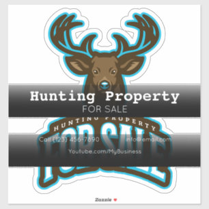 Pegatina Caza De Propiedades Para Venta Publicidad De Vehíc