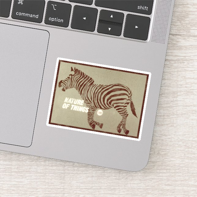 Pegatina CBC 1966 - Promoción de la Naturaleza de las Cosas (Detalle)