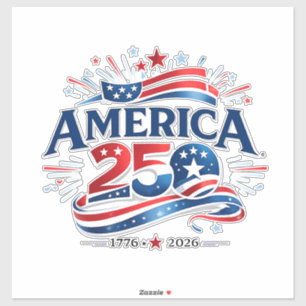 Pegatina Celebración América 250 1776–2026 Aniversario