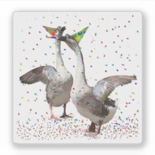Pegatina Celebrando Gansos