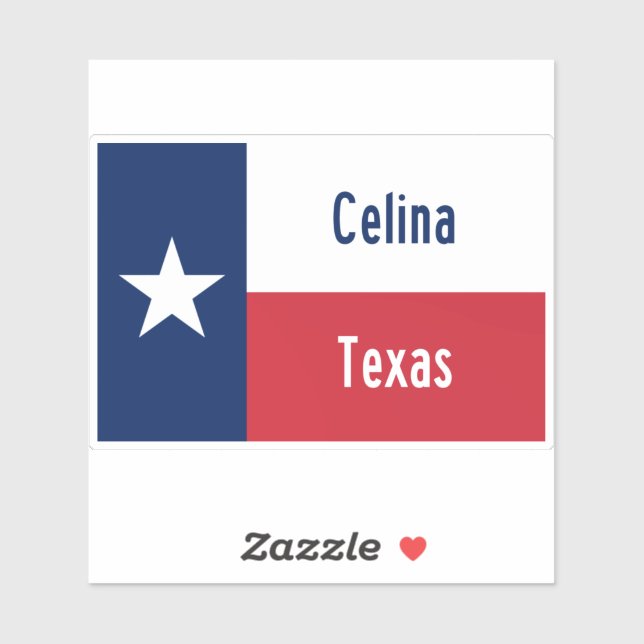 Pegatina Celina Texas (Hoja)