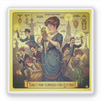 Pegatina Cellularis Portabilis - Fauna Technologica