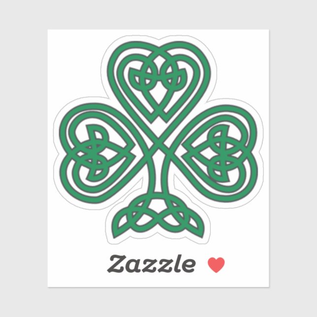 Pegatina Celtic Knot Shamrock (Hoja)