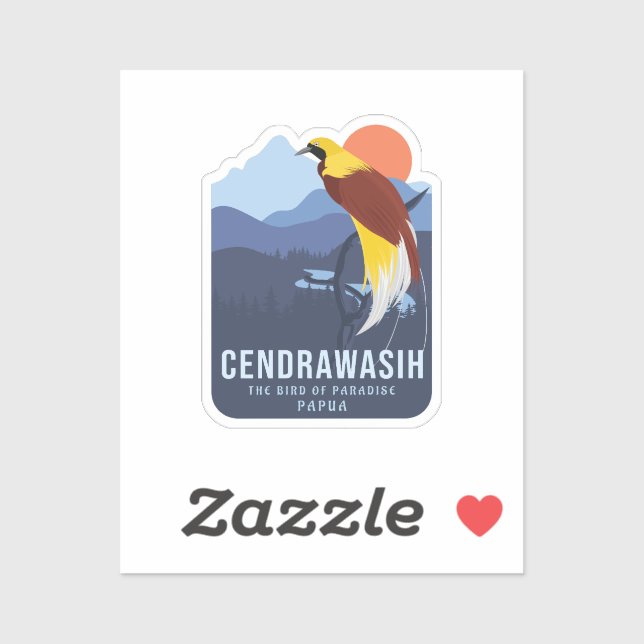 Pegatina Cendrawasih (Hoja)