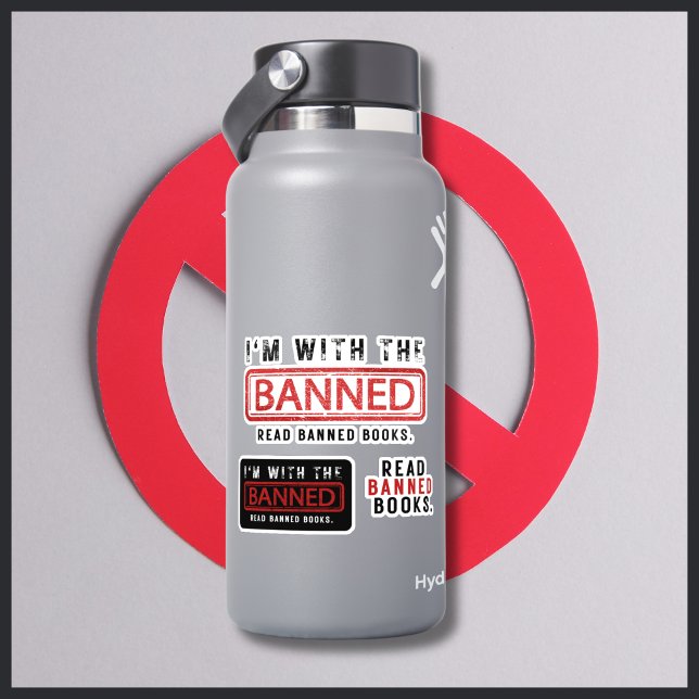 Pegatina Censura a libros prohibidos Estoy con los prohibid (Subido por el creador)