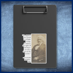 Pegatina Censura cita a Frederick Douglass Libertad de expr