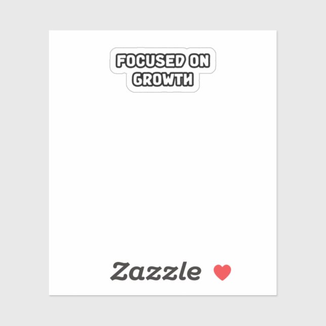 Pegatina Centrado En La Mentalidad Del Crecimiento Y El Des (Hoja)