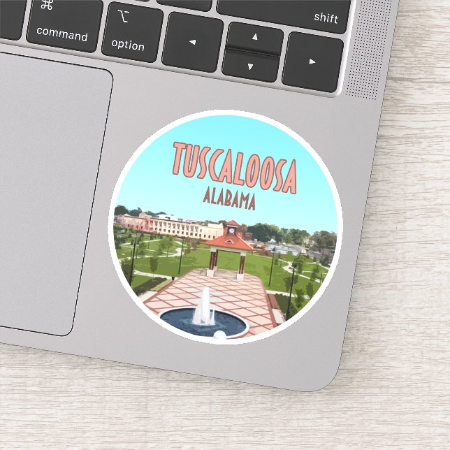 Pegatina Centro de Tuscaloosa Alabama (Detalle)