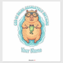 CEO divertido de Capybara Rana que No Hace Nada
