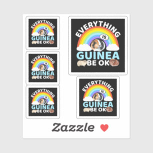 Pegatina Cerdo de Guinea - Guinea Esté bien, aliento