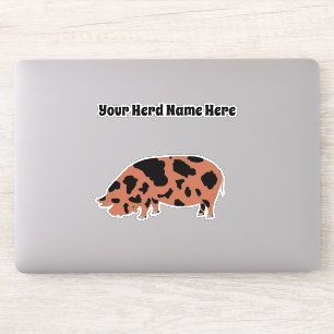 Pegatina Cerdo de KuneKune personalizado