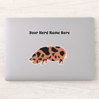 Pegatina Cerdo de KuneKune personalizado