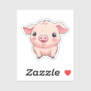 Pegatina cerdo personalizado