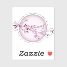 Pegatina cerezo-flor-cerezo-japón