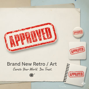 Pegatina Certificación de éxito - Sello aprobado oficialmen