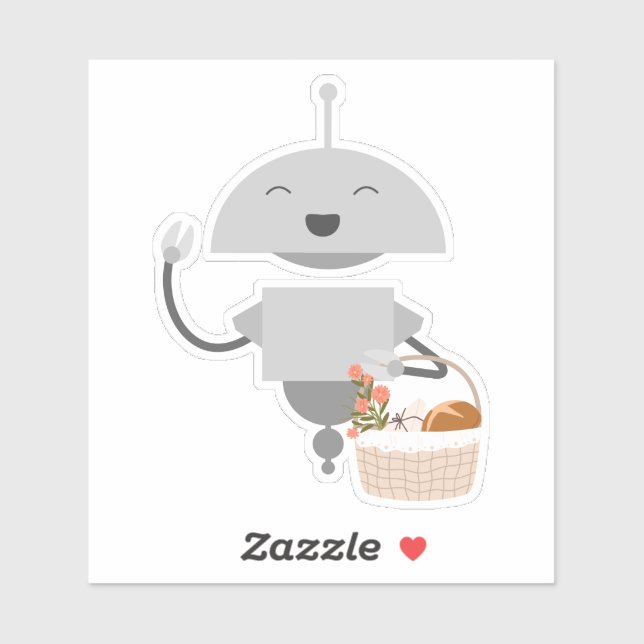 Pegatina Cesta de regalo de Mia (Hoja)