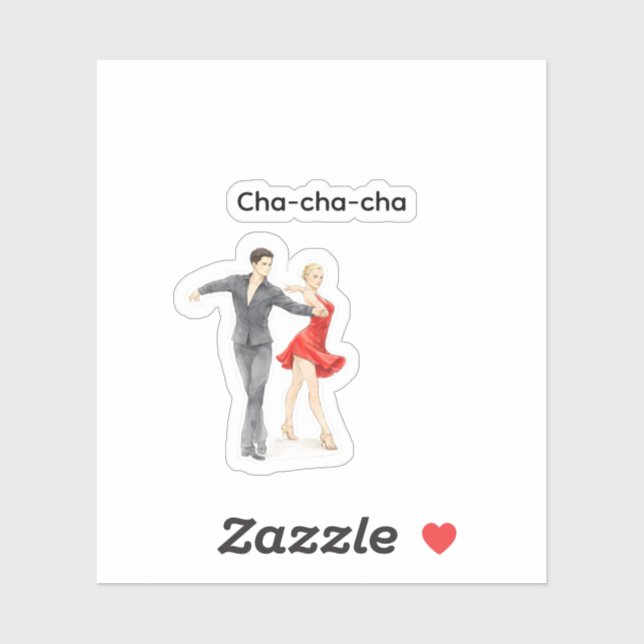 Pegatina Cha-cha-cha sticker (Hoja)