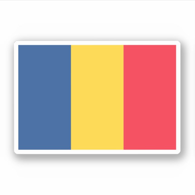 Pegatina Chad (Anverso)
