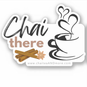 Pegatina Chai Black Tea Pun - Chai There