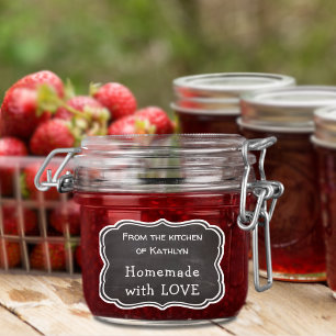 Pegatina Chalkboard cocina de NOMBRE Casero con AMOR