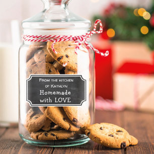 Pegatina Chalkboard cocina de NOMBRE Casero con AMOR