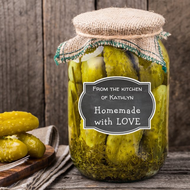 Pegatina Chalkboard cocina de NOMBRE Casero con AMOR (Subido por el creador)