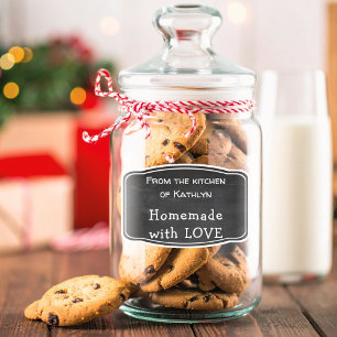 Pegatina Chalkboard cocina de NOMBRE Casero con AMOR