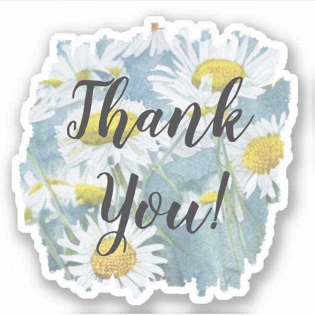 Pegatina Chamomile Gracias (Anverso)