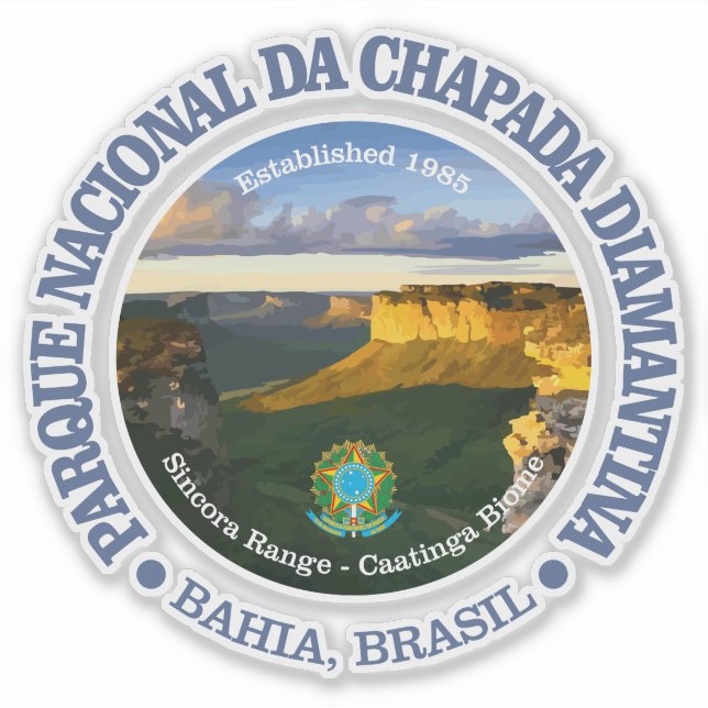 Pegatina Chapada Diamantina NP (Anverso)